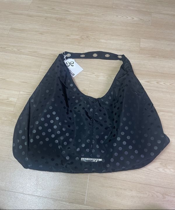MUSINSA | FANCY CLUB Dot Eyelet Shoulder Bag (BLACK) F25QE993