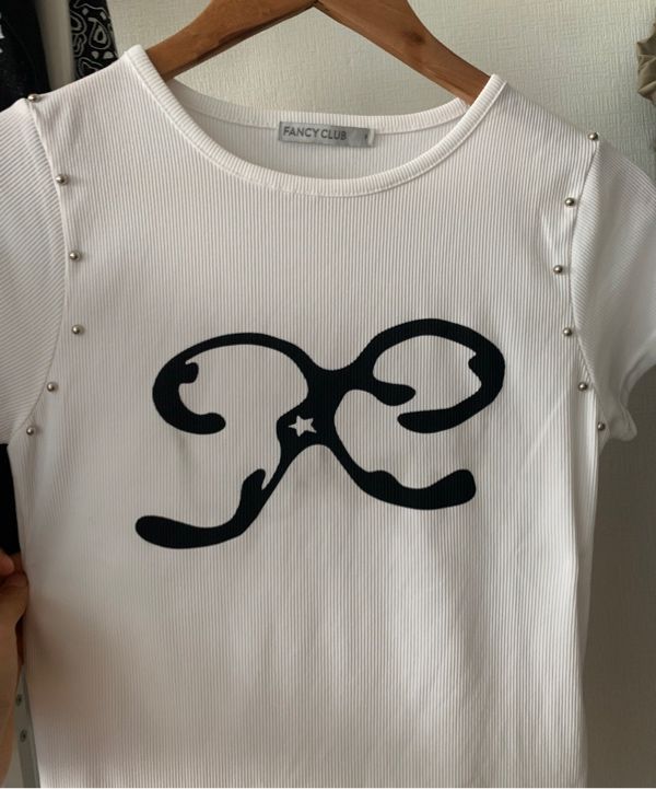 ★FANCY CLUB★ ETERNAL STUD TEE BLACK F25QB101 F25QB101BK MUSINSA | FANCY CLUB ETERNAL STUD TEE (BLACK) F25QB101