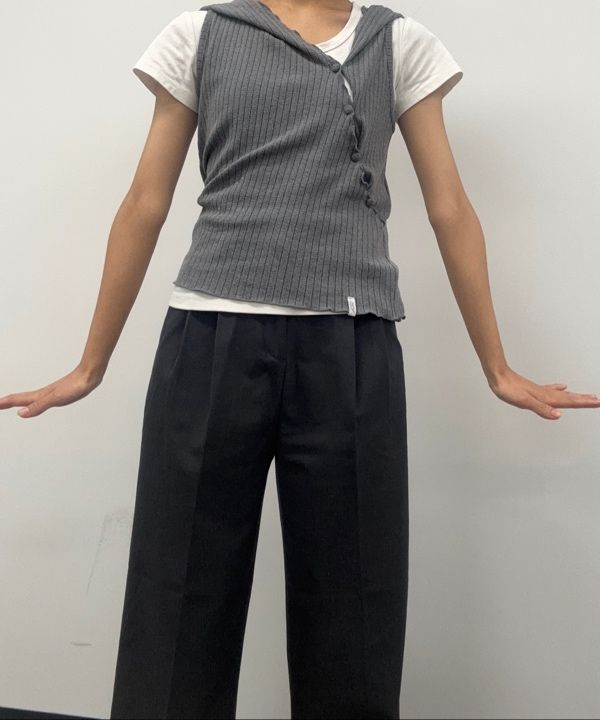 ■FANCY CLUB■ BUDDHA KAUL SLEEVELESS CHARCOAL F25QB112 F25Q MUSINSA公式 | FANCY CLUB BUDDHAUL SLEEVELESS (CHARCOAL) F25QB112