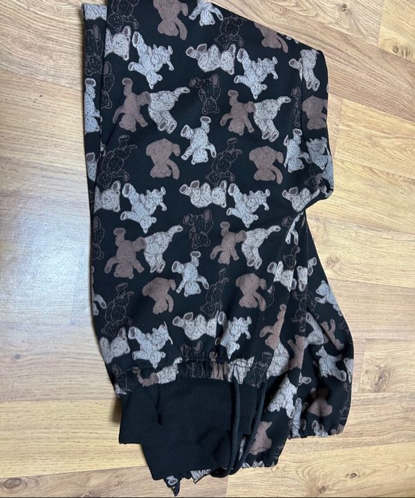 MUSINSA | GLOWNY TEDDY CONTRAST TRACKSUIT PANTS (2 Colors)