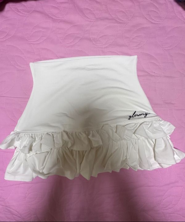 MUSINSA | GLOWNY LULU RUFFLE MINI SKIRT (2 Colors)