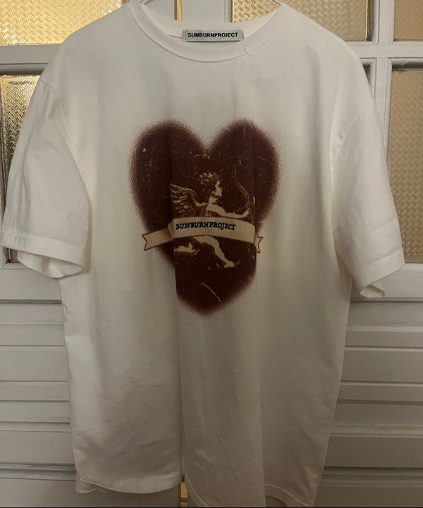 MUSINSA | SUNBURN PROJECT Cupid Overfit T-shirt, SKY BLUE
