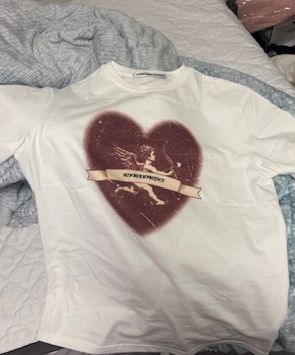 MUSINSA | SUNBURN PROJECT Cupid Overfit T-shirt, SKY BLUE