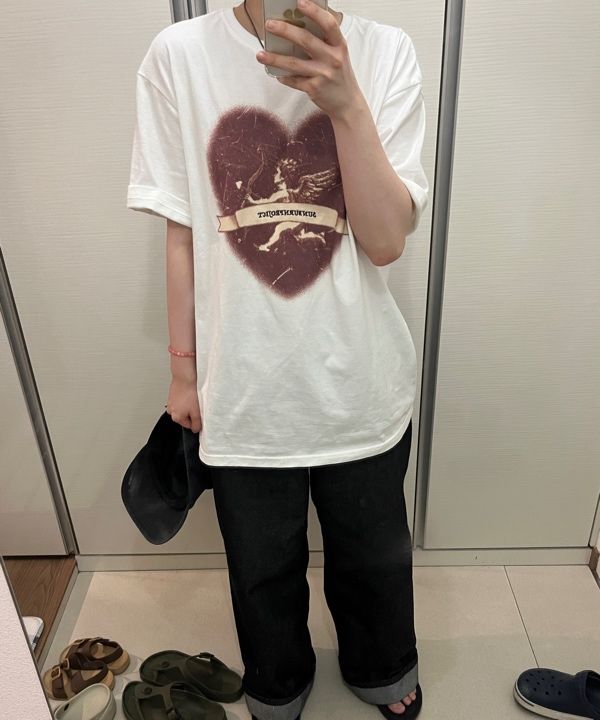 【SUNBURN PROJECT】韓国人気★ Cupid Overfit T-shirt MUSINSA公式 | SUNBURN PROJECT Cupid Overfit T-shirt, WHITE