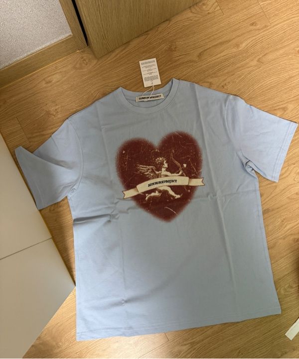 MUSINSA公式 | SUNBURN PROJECT Cupid Overfit T-shirt, WHITE