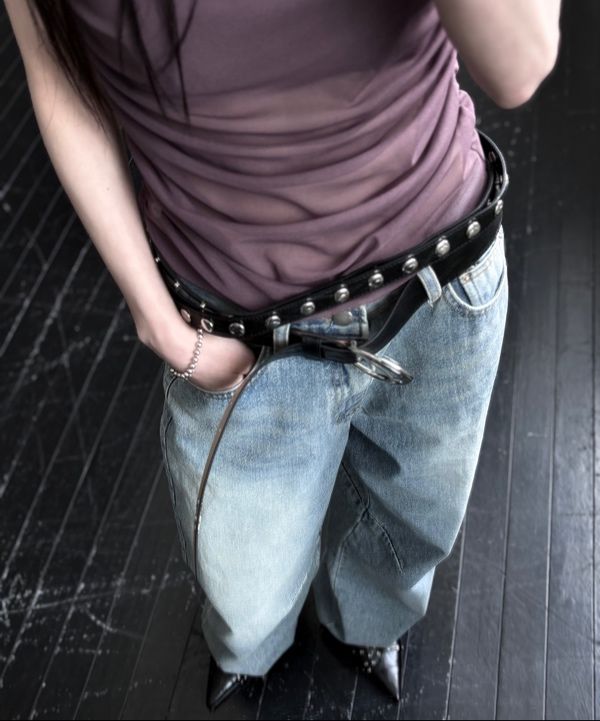 【PARTIMENTO】25ss 3WAY DOUBLE LAYERED BELT MUSINSA | PARTIMENTO WOMEN (Set) Three Way Double Layered