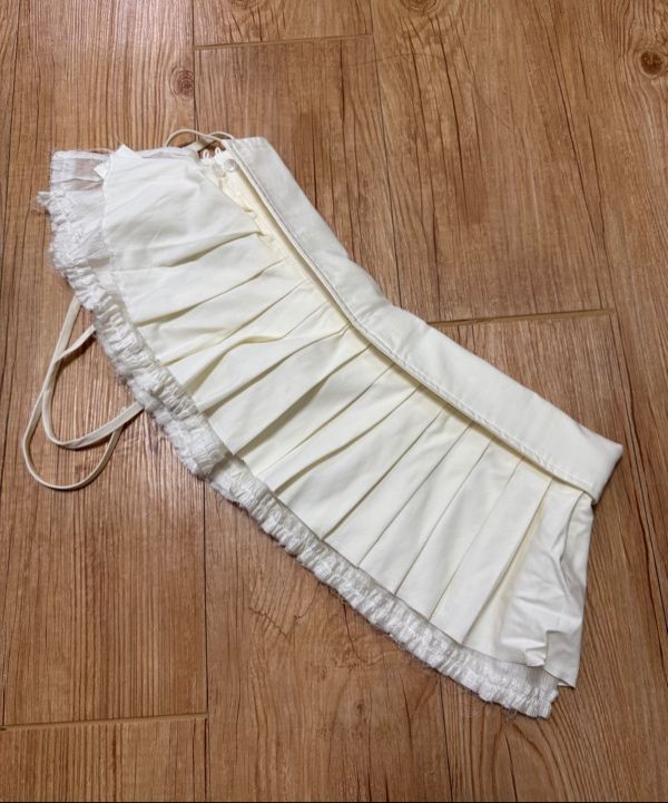 【PARTIMENTO】TURN OVER PLEATED WRAP SKIRTレイヤードスカート PARTIMENTO】TURN OVER PLEATED WRAP SKIRTレイヤードスカート
