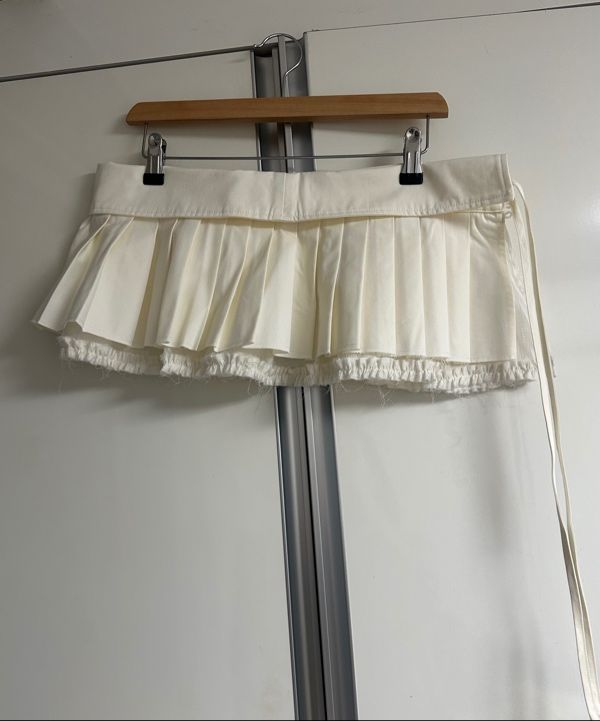 MUSINSA | PARTIMENTO WOMEN Turnover Pleated Wrap Skirt_Black