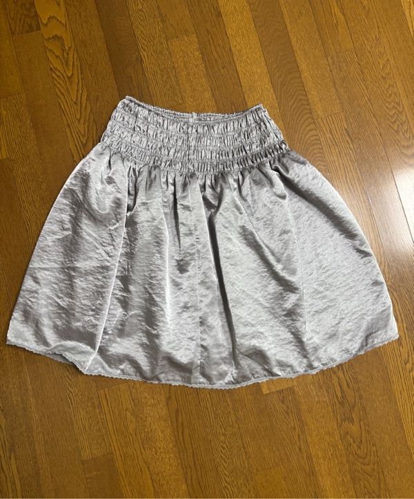 MUSINSA | PARTIMENTO WOMEN Lace Trim Smoking Midi Skirt_Ivory