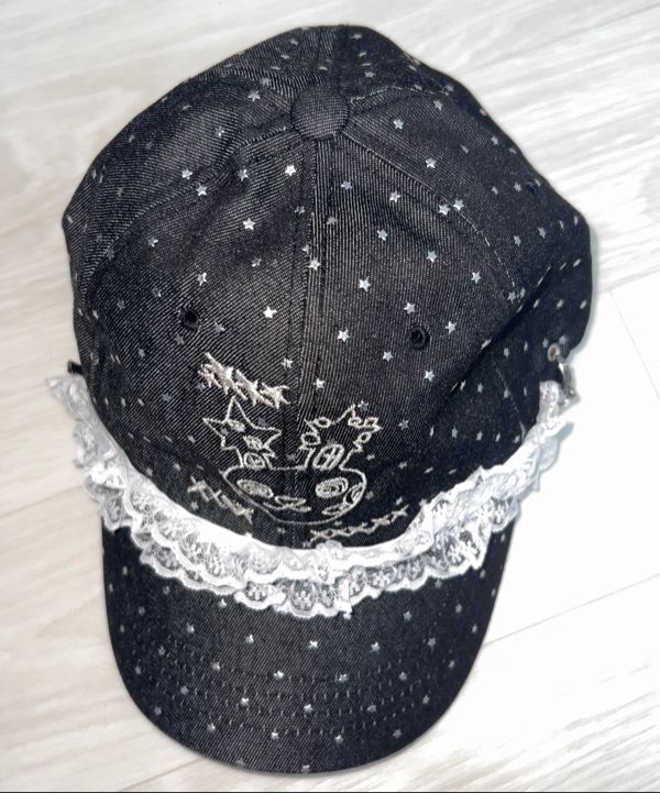 [YOUTHBATH] YBX SOUP Loli bunny Lace ball Cap/追跡付 MUSINSA | YOUTHBATH YBX SOUP Loli bunny Lace ball Cap_black