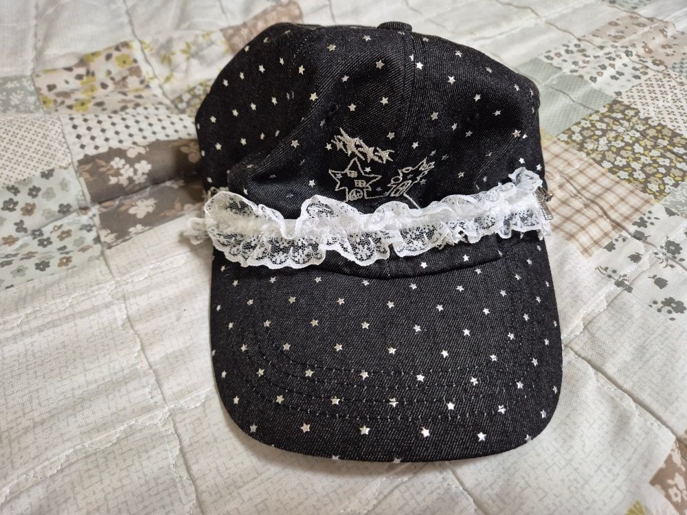MUSINSA | YOUTHBATH YBX SOUP Loli bunny Lace ball Cap_black