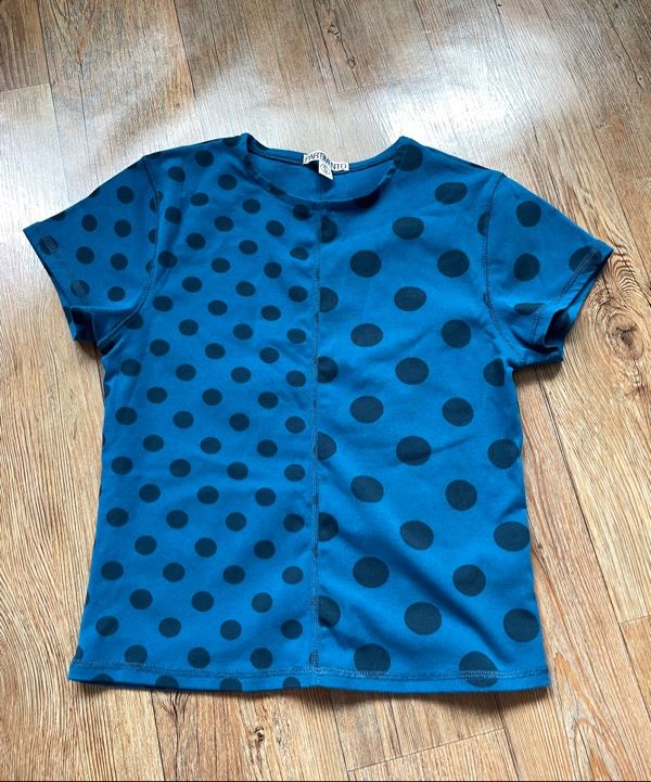 【PARTIMENTO】 MIX DOT ALL-OVER PRINTED SHORT SLEEVE TEE MUSINSA | PARTIMENTO WOMEN Mixed Dot Allover Printed Short