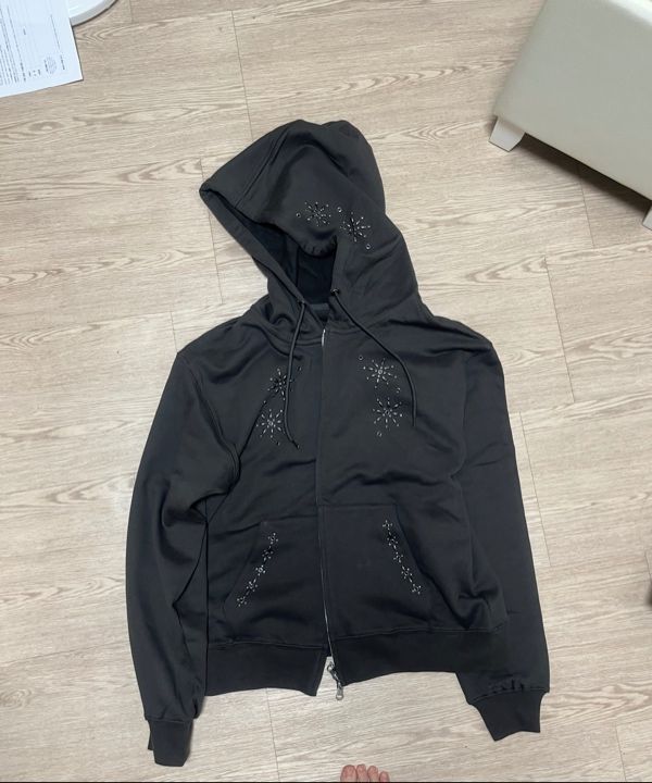 【PARTIMENTO】 WESTERN GEMSTONE HOODIE ZIP-UP /追跡付 MUSINSA公式 | PARTIMENTO WOMEN Western Gemstone Hoodie Zip