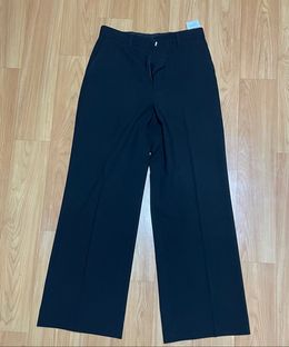 브랜디드(BRANDED) ESSENTIAL WIDE SLACKS [BLACK] - 사이즈 & 후기 | 무신사