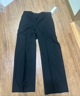 브랜디드(BRANDED) ESSENTIAL WIDE SLACKS [BLACK] - 사이즈 & 후기 | 무신사