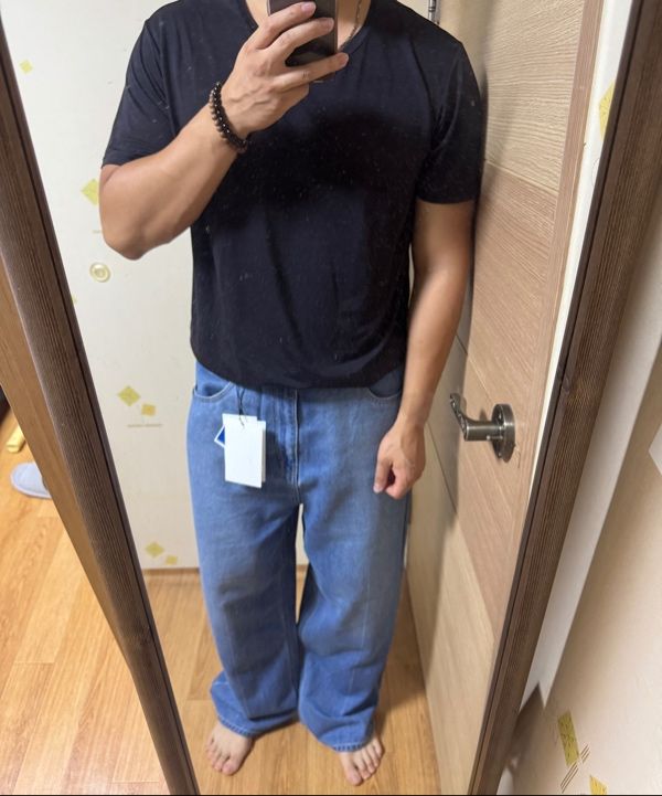 ★SATUR★ W Linen Relaxed Denim Pants Blue MUSINSA | SATUR Linen Relaxed Denim Pants Blue