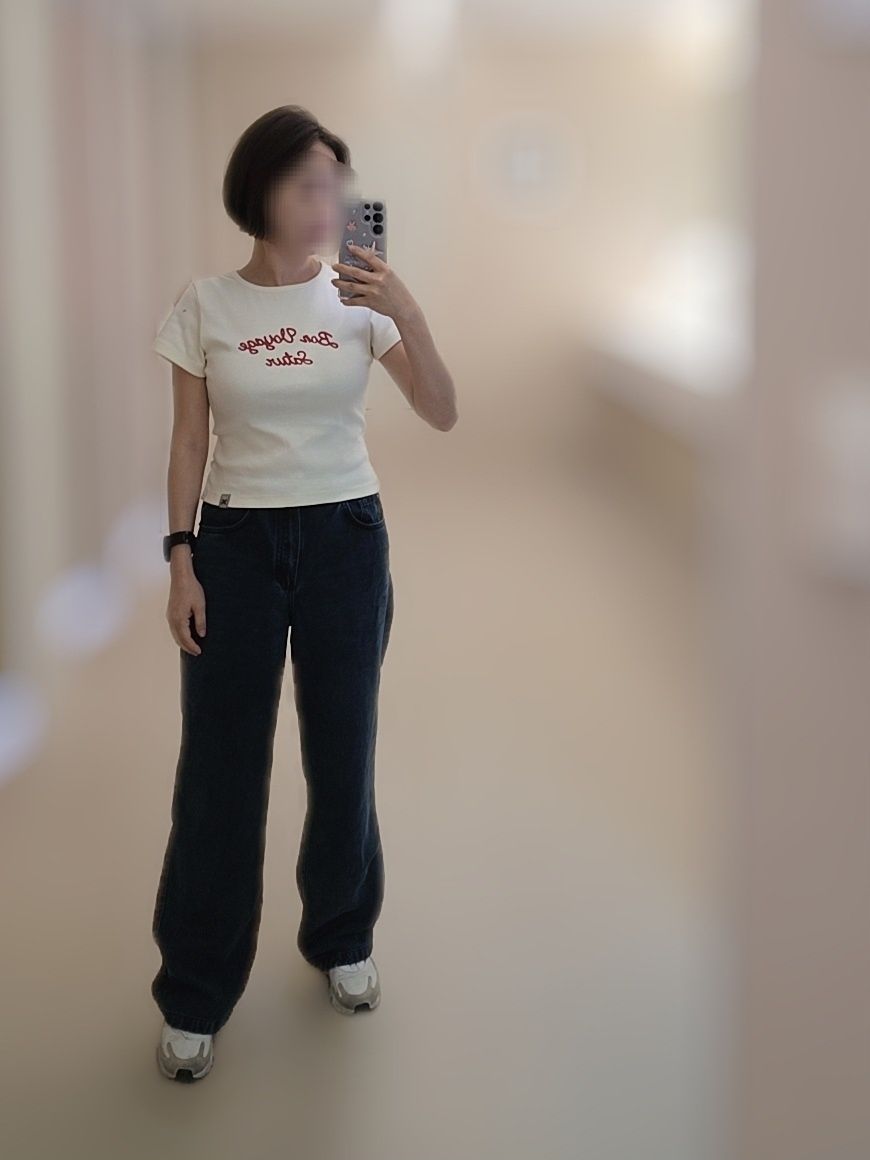 Tシャツ・カットソー SATUR W Bon Voyage Slim Fit Crop T-Shirt Sky Blue SA252WTS35 W) Bon Voyage Slim Fit Crop T-Shirt - Sky Blue