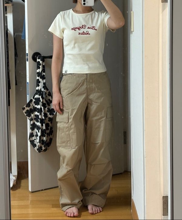 Tシャツ・カットソー SATUR W Bon Voyage Slim Fit Crop T-Shirt Sky Blue SA252WTS35 MUSINSA公式 | SATUR (W) Bon Voyage Slim Fit Crop T-Shirt Sky