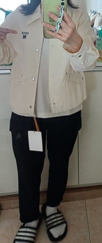 MUSINSA | SATUR (W) Theo Nylon Coach Jacket Black