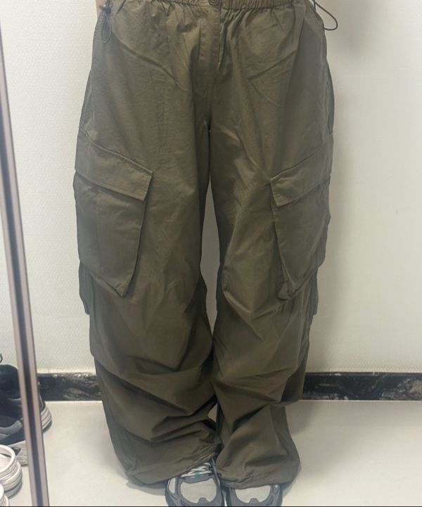MUSINSA | ASIF CALIE PARACHUTE CARGO PANTS DEEP KHAKI