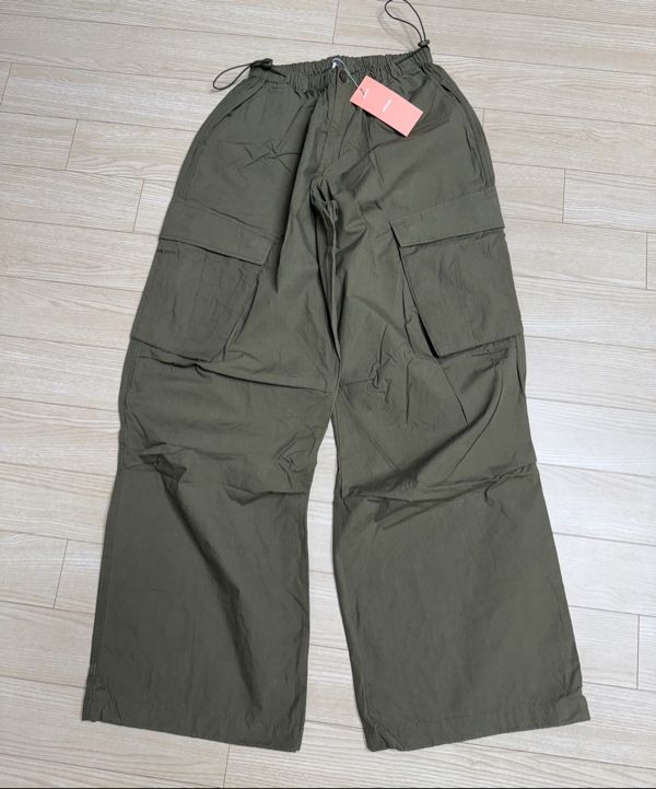 ◆as if calie◆ PARACHUTE CARGO PANTS DEEP KHAKI CA25APT001D MUSINSA | ASIF CALIE PARACHUTE CARGO PANTS DEEP KHAKI