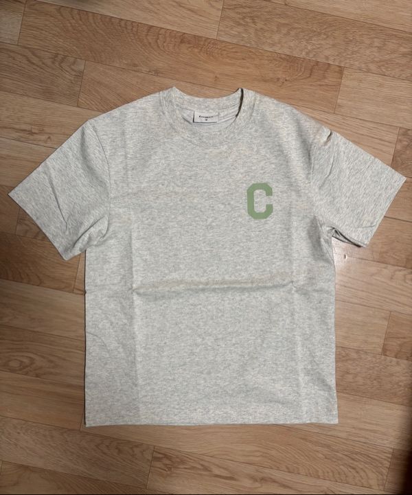 MUSINSA | COVERNAT Cool Cotton C Logo T-Shirt Oatmeal