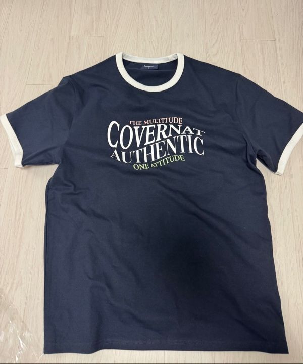 【COVERNAT】 TYPOGRAPHIC RINGER T-SHIRT MUSINSA | COVERNAT Typographic Ringer T-Shirt Dark Navy