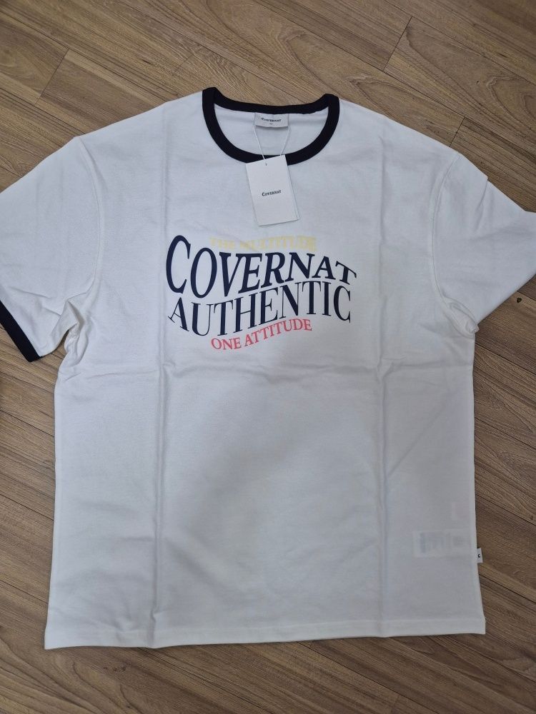 Tシャツ・カットソー COVERNAT Typographic Ringer T-Shirt Dark Navy MUSINSA | COVERNAT Typographic Ringer T-Shirt Dark Navy