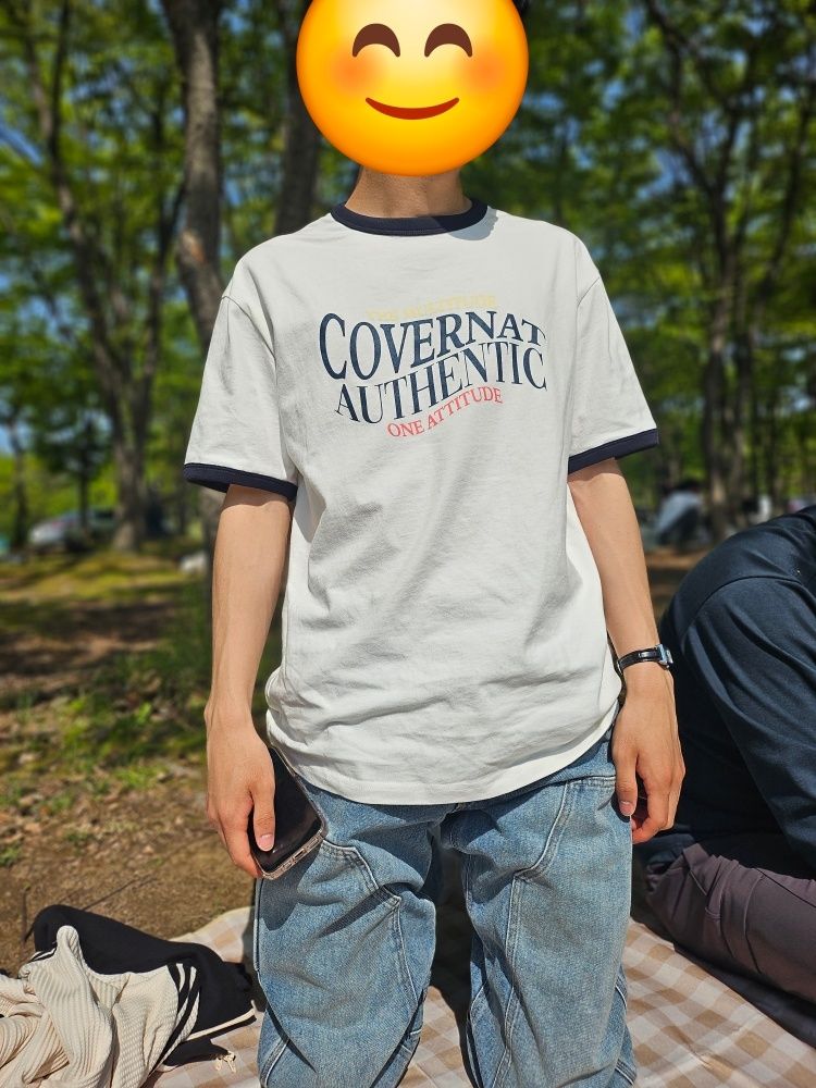 ★送料・関税込★COVERNAT★CHAIN LETTERING RINGER T-SHIRTS★ ☆送料・関税込☆COVERNAT☆CHAIN LETTERING RINGER T-SHIRTS