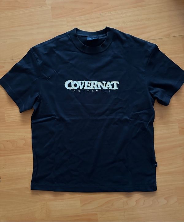 COVERNATのMulti Logo Typography Graphic T-Shirt 全2色 MUSINSA公式 | COVERNAT Multicolor Logo Graphic T-Shirt Dark Navy