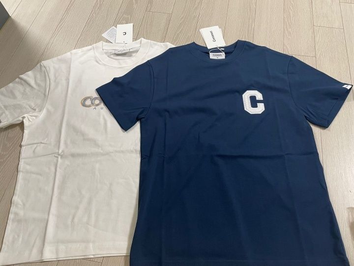 MUSINSA公式 | COVERNAT Multicolor Logo Graphic T-Shirt Dark Navy