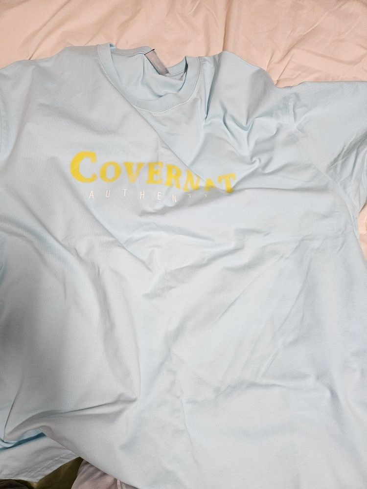 MUSINSA | COVERNAT Center Authentic T-Shirt Sky Blue