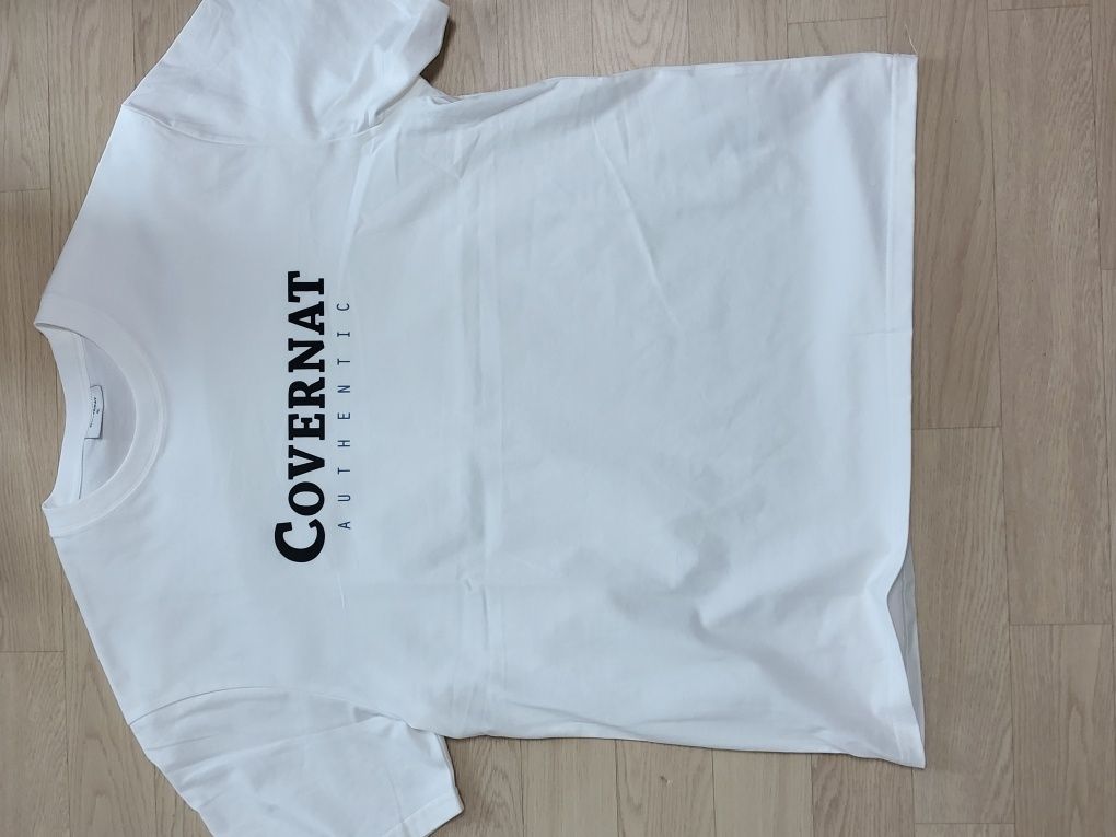 MUSINSA | COVERNAT Center Authentic T-Shirt White