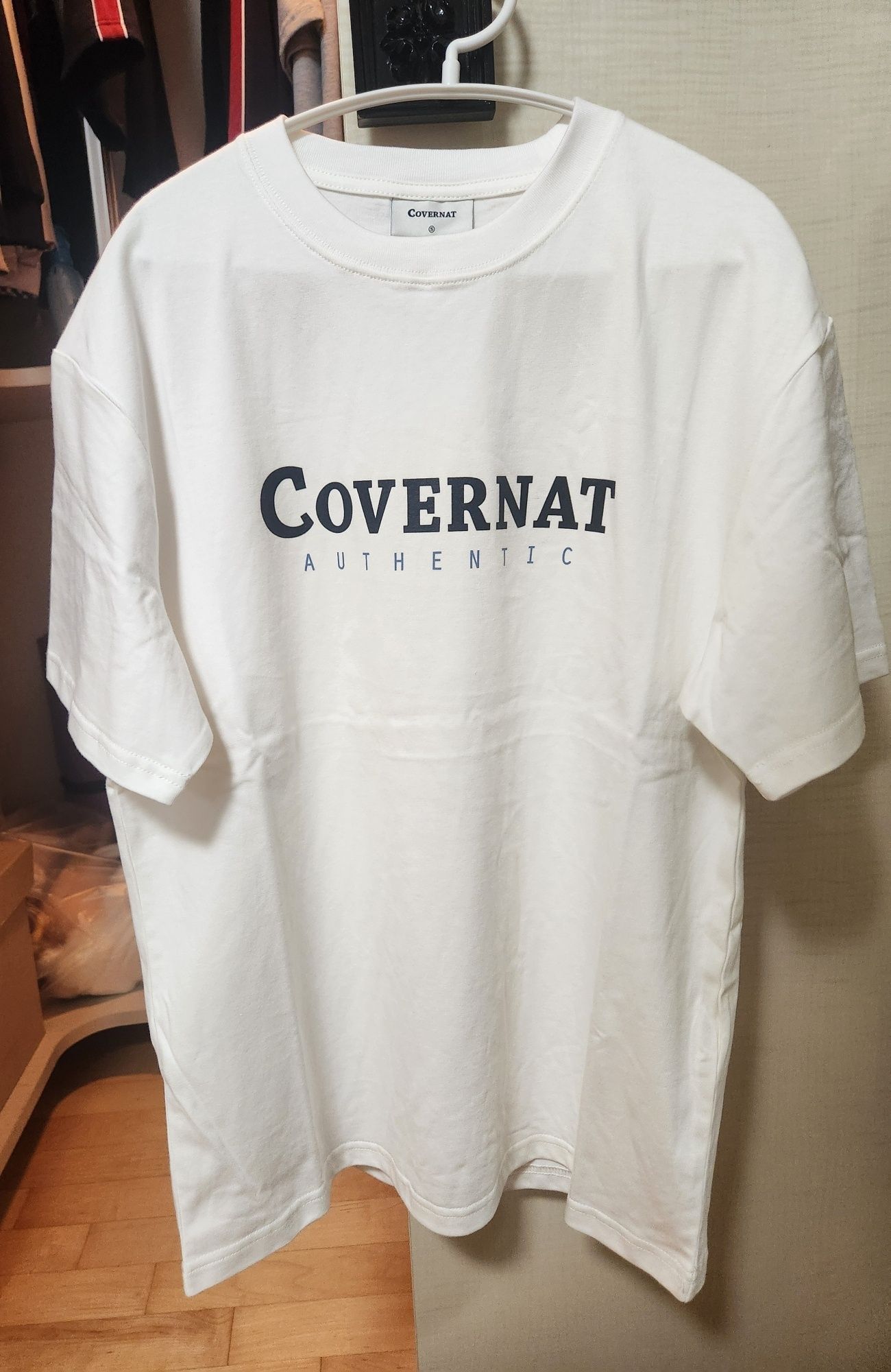 MUSINSA | COVERNAT Center Authentic T-Shirt White