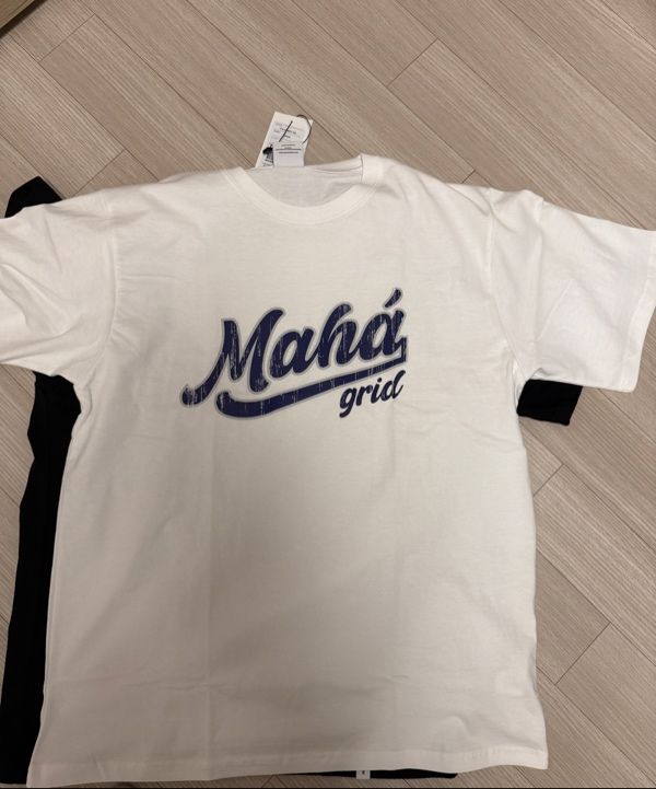 【mahagrid】25SS★ VTG SCRIPT TEE VTG SCRIPT TEE[OATMEAL] - MAHAGRID