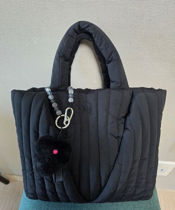 MUSINSA公式 | SARTU LYV tote quilting bag (Black)