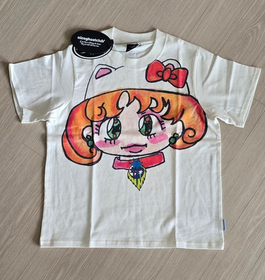 Tシャツ・カットソー [NICEGHOSTCLUB][X SOULPUSSSY CAT]GHOSTSOULGIRL CAT TEE_BLA x soulpusssy cat]ghostsoulgirl cat tee[black] - niceghostclub