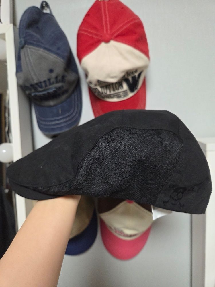 ハンチング・キャスケット [NICEGHOSTCLUB]LACE SKULL HUNTING CAP_BLACK(NG2FSUAB28A) MUSINSA公式 | NICE GHOST CLUB LACE SKULL HUNTING CAP_BLACK
