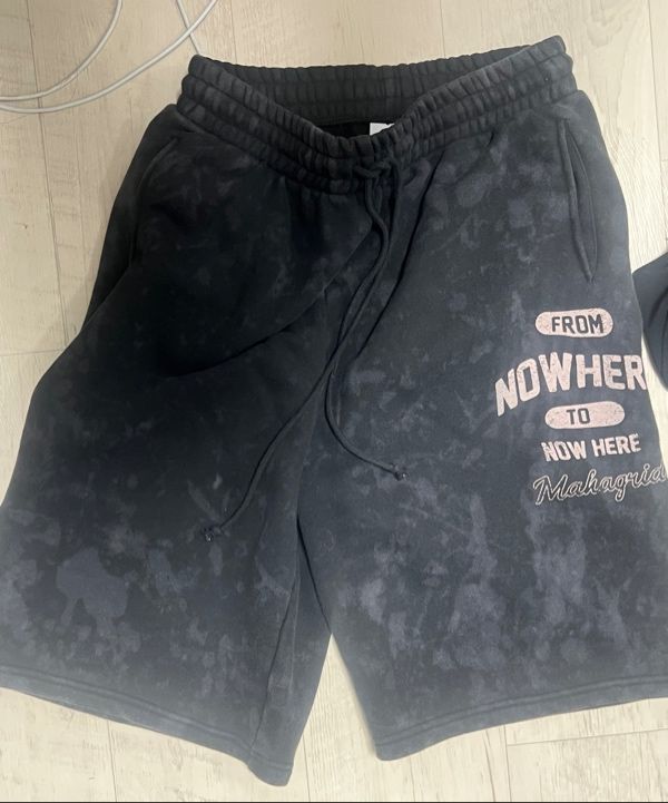 MUSINSA | MAHAGRID WASHED NOWHERE SWEATSHORT CHARCOAL