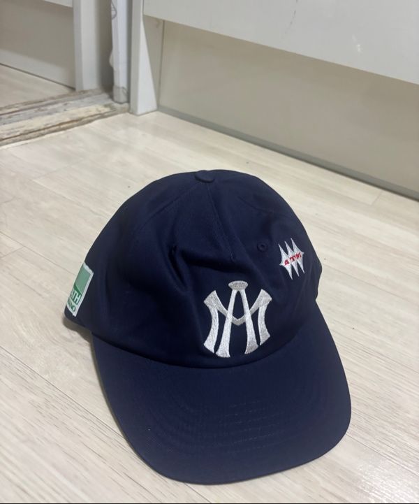 MUSINSA | Aftermath ATM LOGO BALL CAP [NAVY]