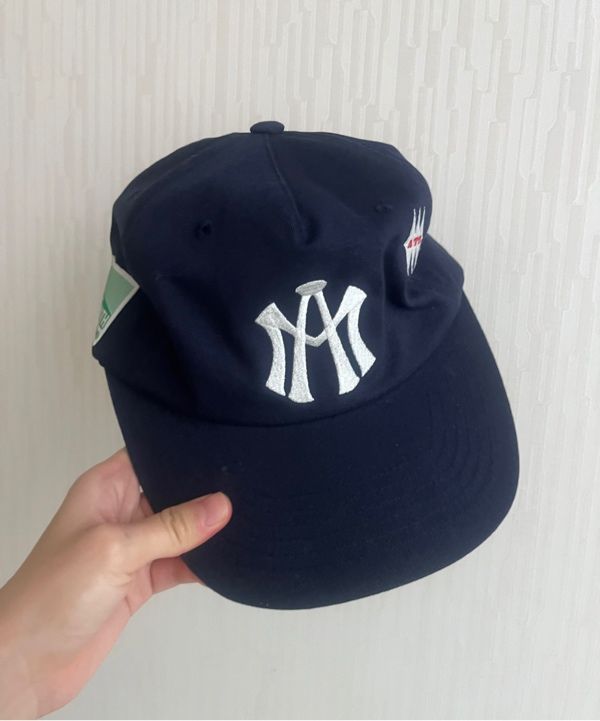 MUSINSA | Aftermath ATM LOGO BALL CAP [NAVY]