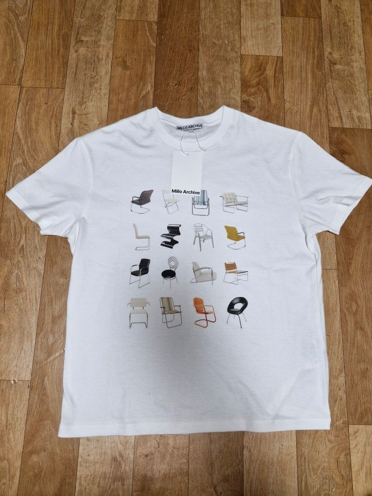 MILLO ARCHIVE ♥ Line Chair T-Shirts/ 追跡付 MILLO ARCHIVE Line Chair T-Shirts