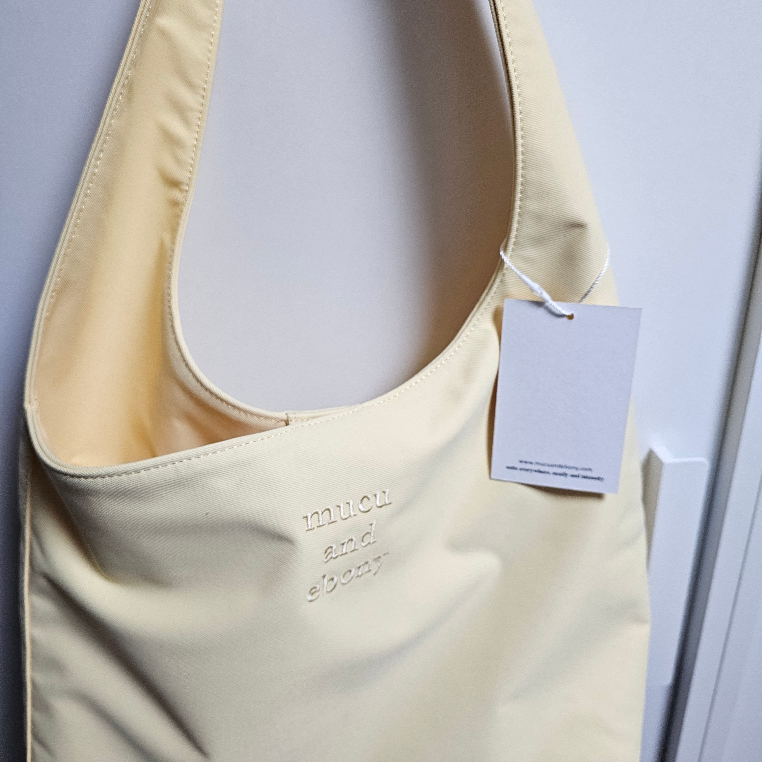 ★mucu and ebony★ Soft Bag _ Lemon Yellow MUSINSA | MUCU AND EBONY Soft Bag Soft Bag Lemon Yellow
