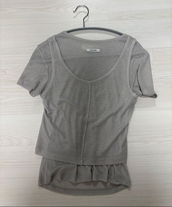 MUSINSA | ROLAROLA NUBASIC TENCEL HALF T-SHIRT SET BLACK