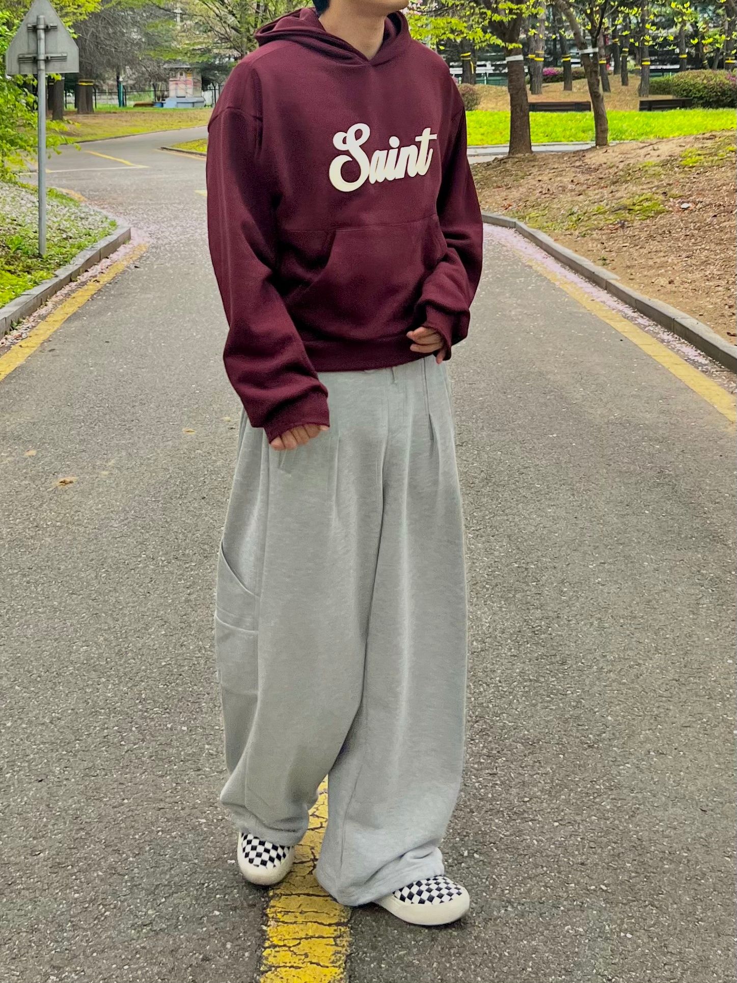 DNSR ■ Crop Saint Hoodie Saint Cruce Crop Hoodie