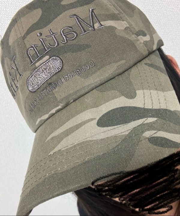 MUSINSA公式 | MATIN KIM CAMOUFLAGE LOGO BALL CAP IN KHAKI
