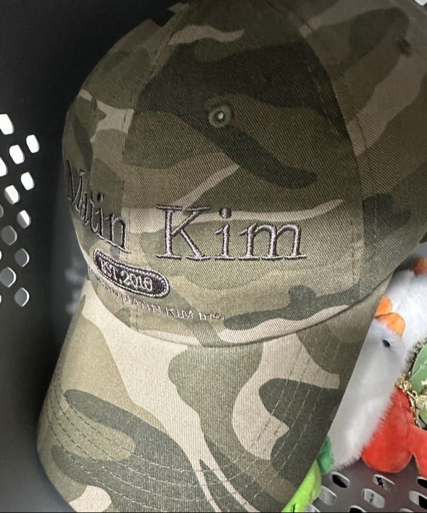 MUSINSA公式 | MATIN KIM CAMOUFLAGE LOGO BALL CAP IN KHAKI