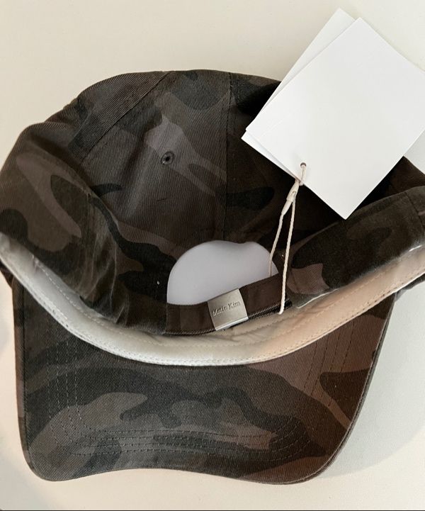 MUSINSA | MATIN KIM CAMOUFLAGE LOGO BALL CAP IN KHAKI
