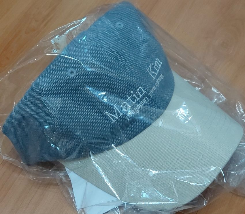 MUSINSA | MATIN KIM WASHED OXFORD TWO TONE BALL CAP IN BEIGE