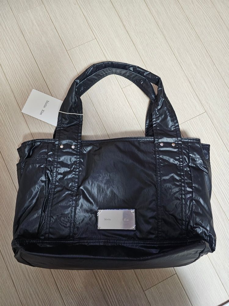 MUSINSA | MATIN KIM NYLON TWO WAY BIG BAG IN BLACK